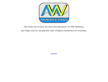 Tablet Screenshot of mw-marketing.com